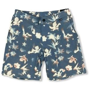 Hurley Kids' Boys' Youth Dark Room 16" Hybrid Board Walk Shorts - Blue Force